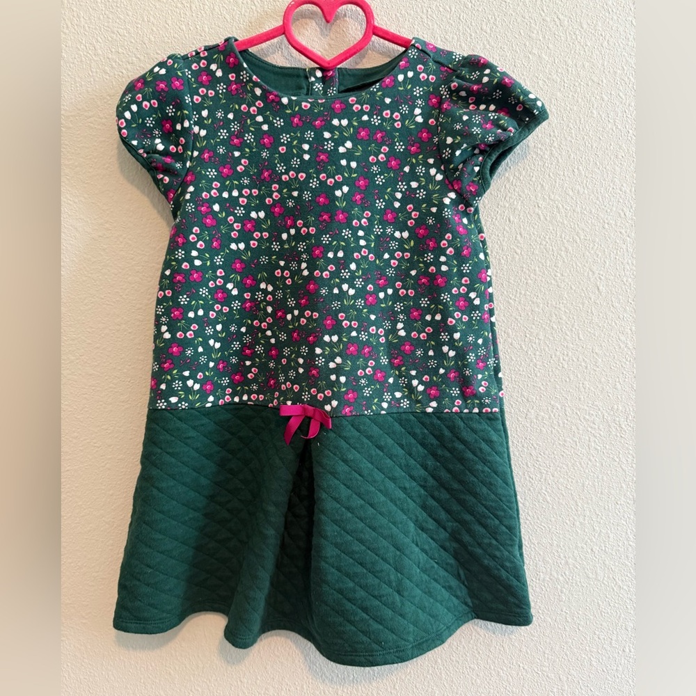 Gymboree Green Floral Kids Dress